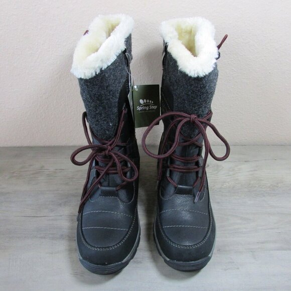 Spring Step Women's Brurr Waterproof Winter Boots - Black - EU 36/US 5.5-6 - Picture 4 of 6